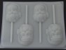 236 Santa Face Chocolate or Hard Candy Lollipop Mold